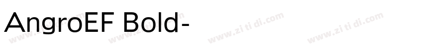 AngroEF Bold字体转换